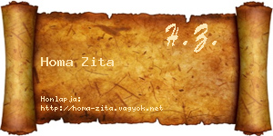 Homa Zita névjegykártya